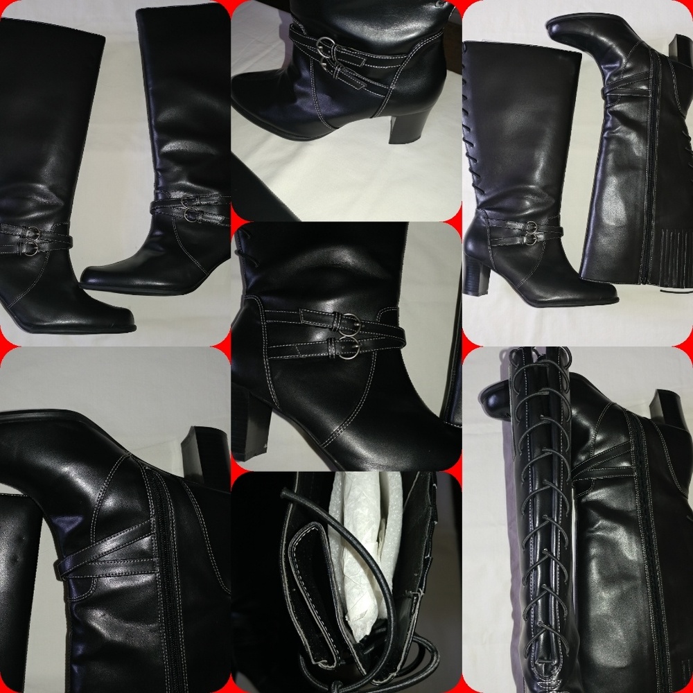 👢😄NEWISH WOMEN'S WIDE CALF BOOTS SIZE 8.5WW